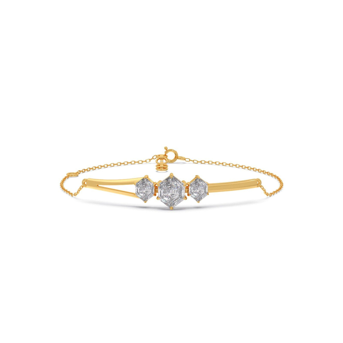Hexa Trio Chain Bracelet