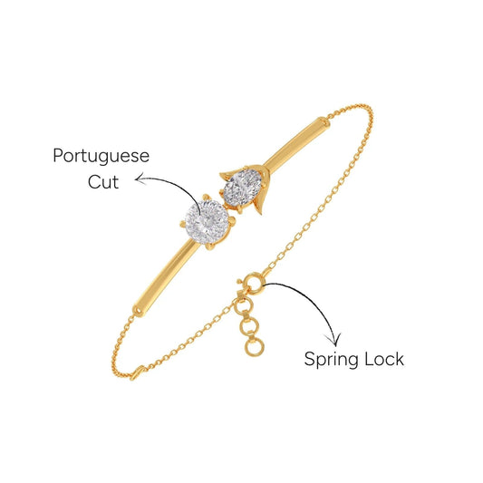 Portuguese Oval Pair Chain Bracelet