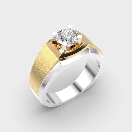 King's Dominion Round Diamond Band For Men - View 12