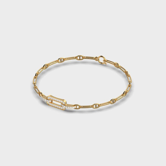 Unity of Facets Diamond Bracelet