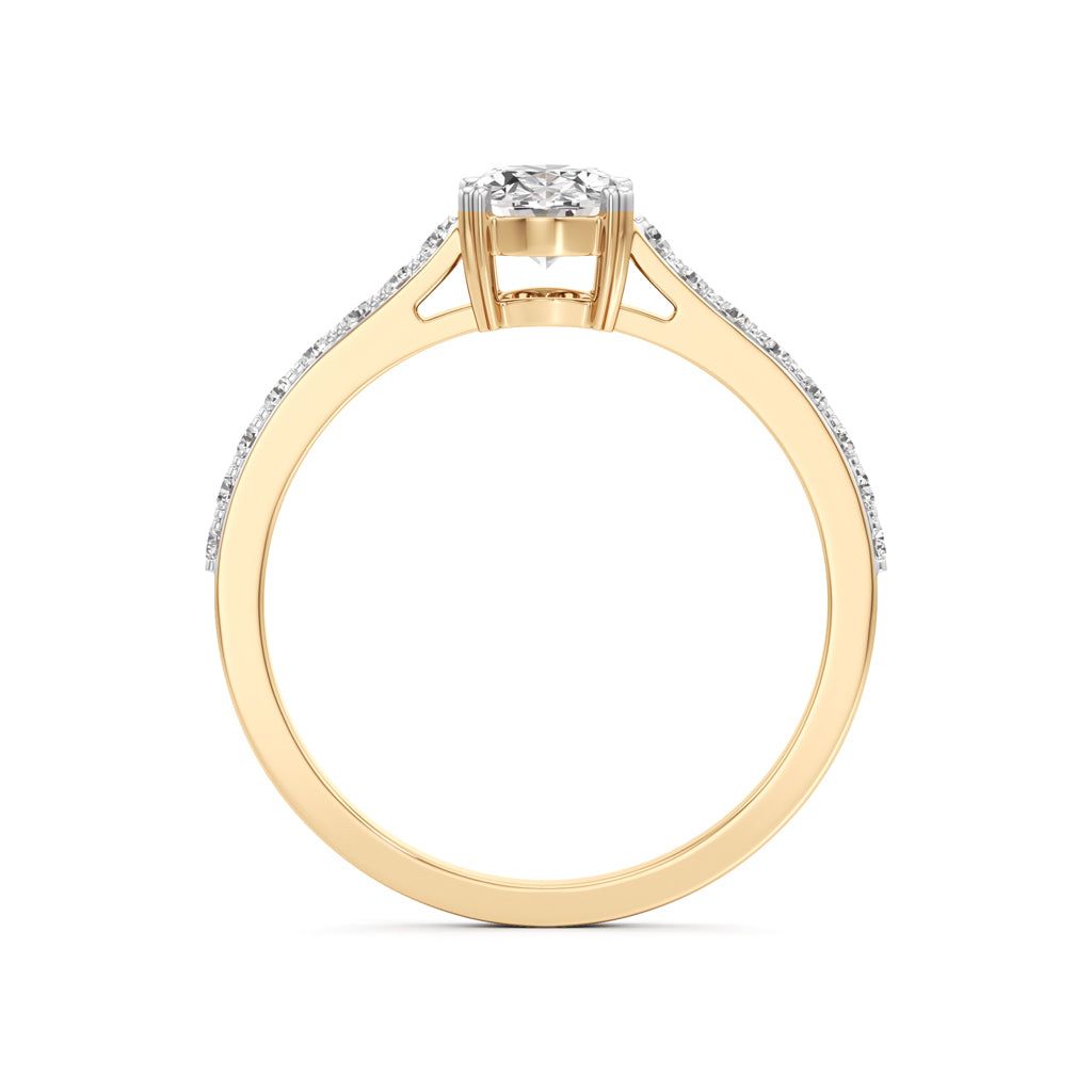 Oval Radiance Solitaire Ring