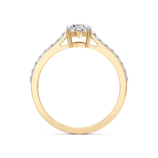 Oval Radiance Solitaire Ring