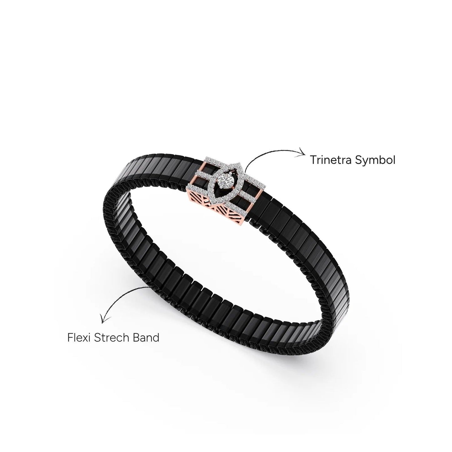 Trinetra Diamond Men's Bracelet