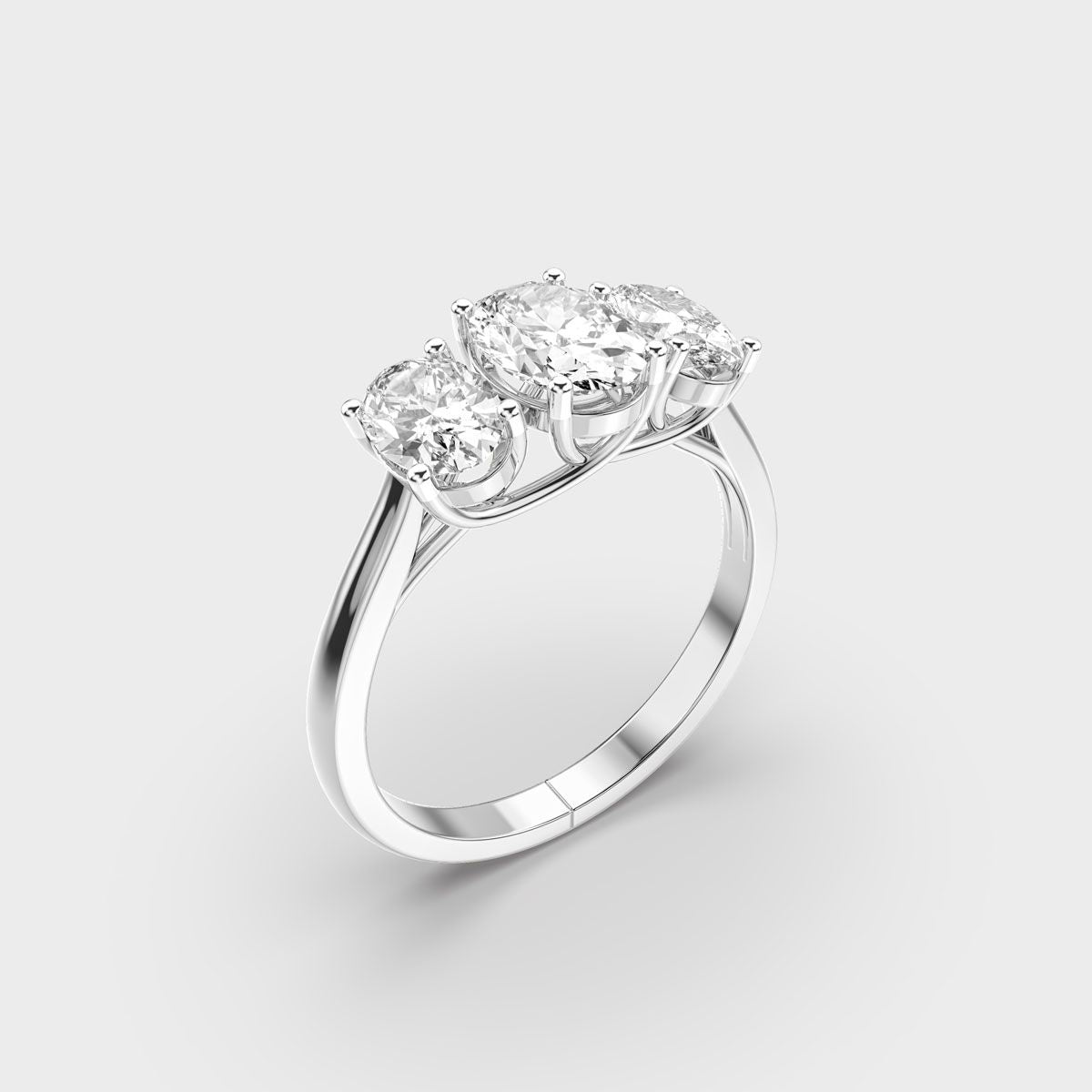 Three Stone Glimmer Diamond Ring - View 12