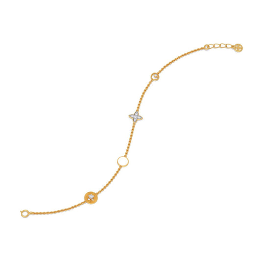 Constella Round Diamond Chain Bracelet