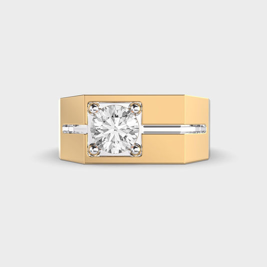 Chunky Diamond Band Ring - View 10