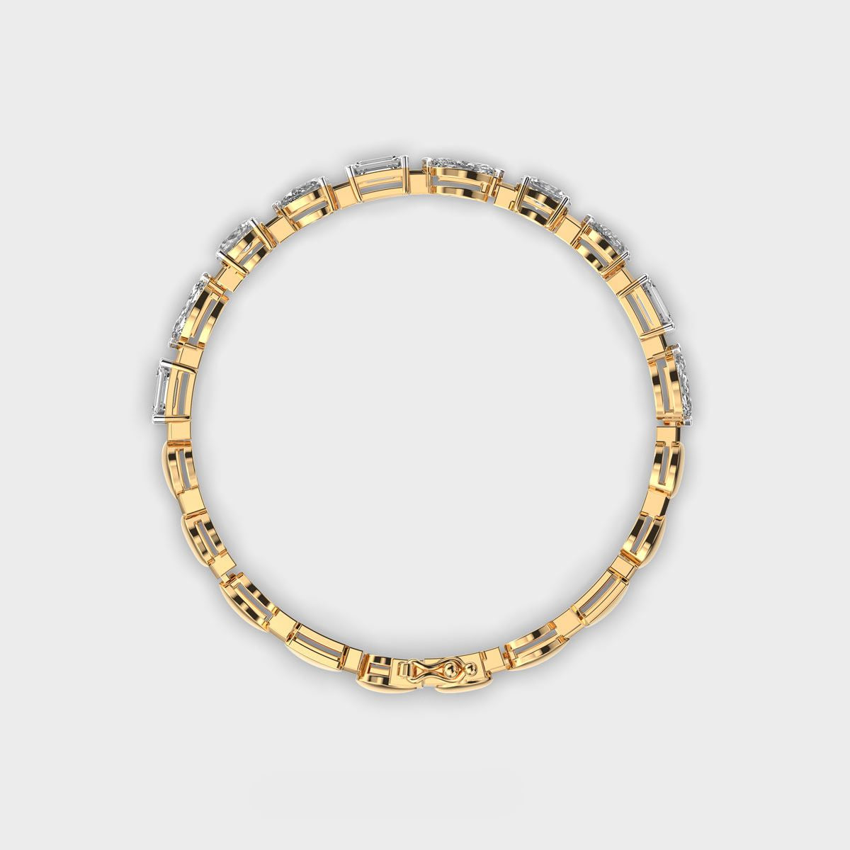 Mixed Diamond Charming Bracelet