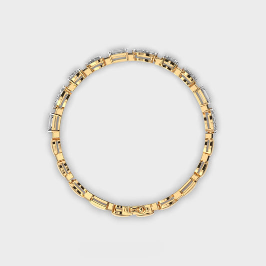 Mixed Diamond Charming Bracelet