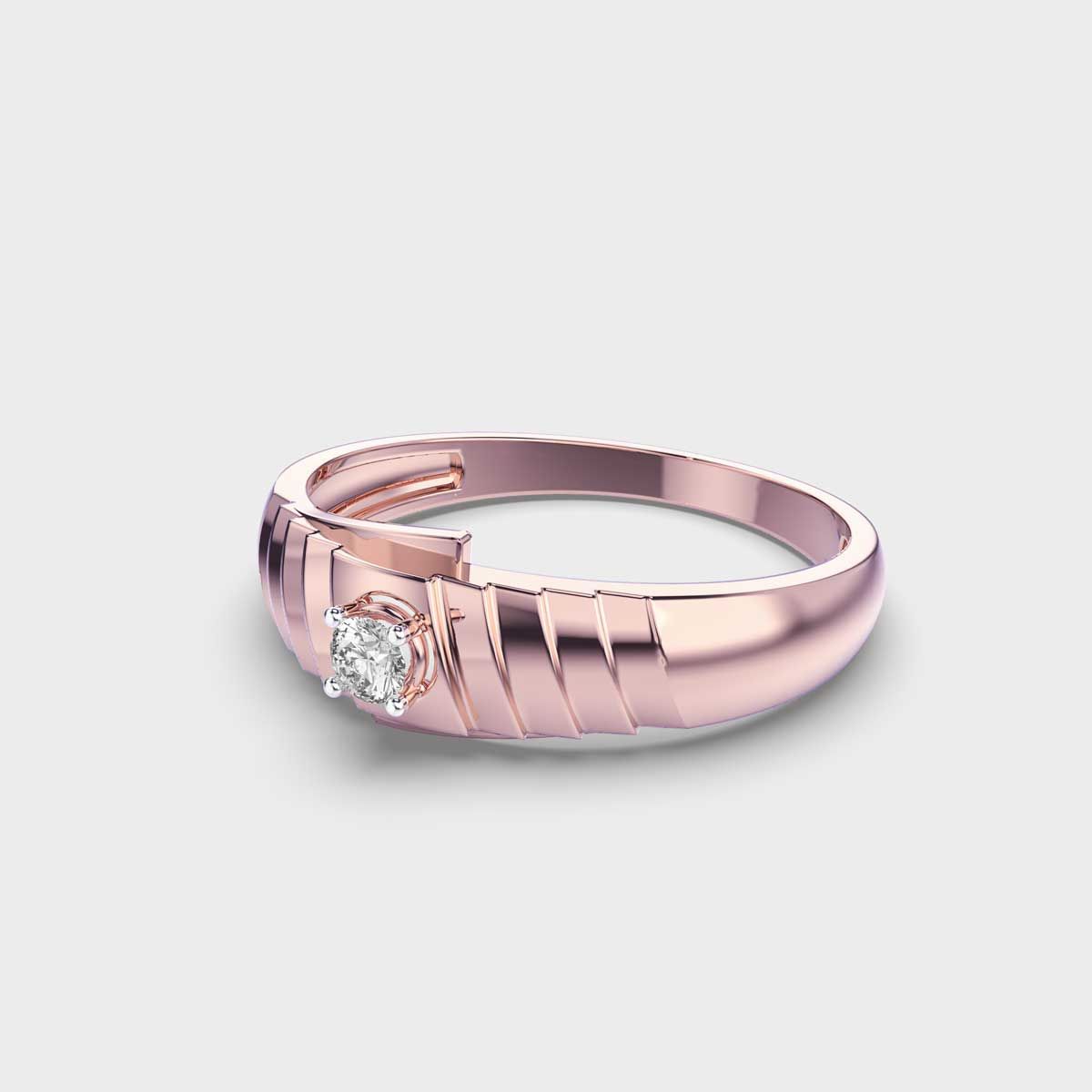 Serpentine Diamond Band Ring For Men - View 3