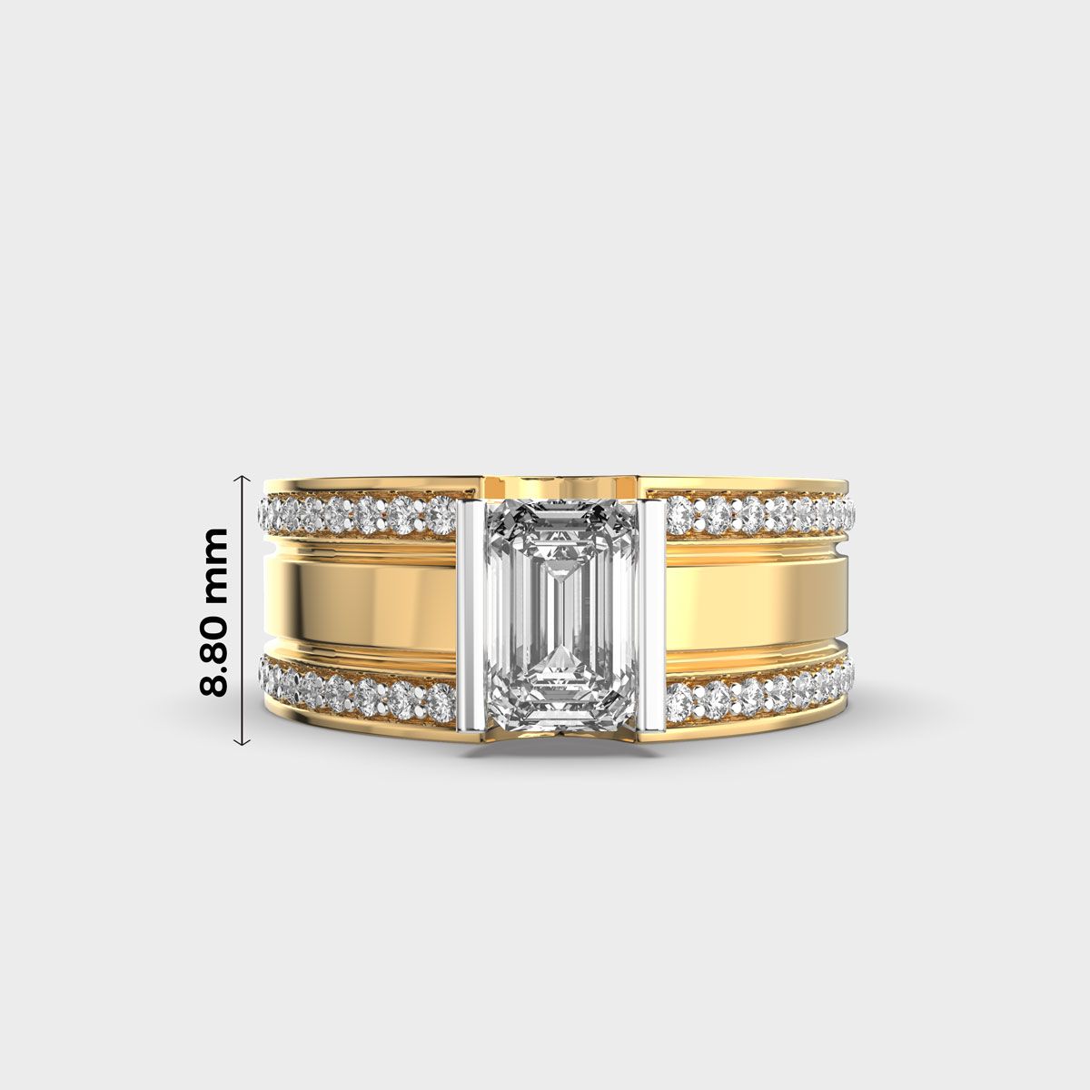 Symbol of Strength Diamond Ring For Men - View 5