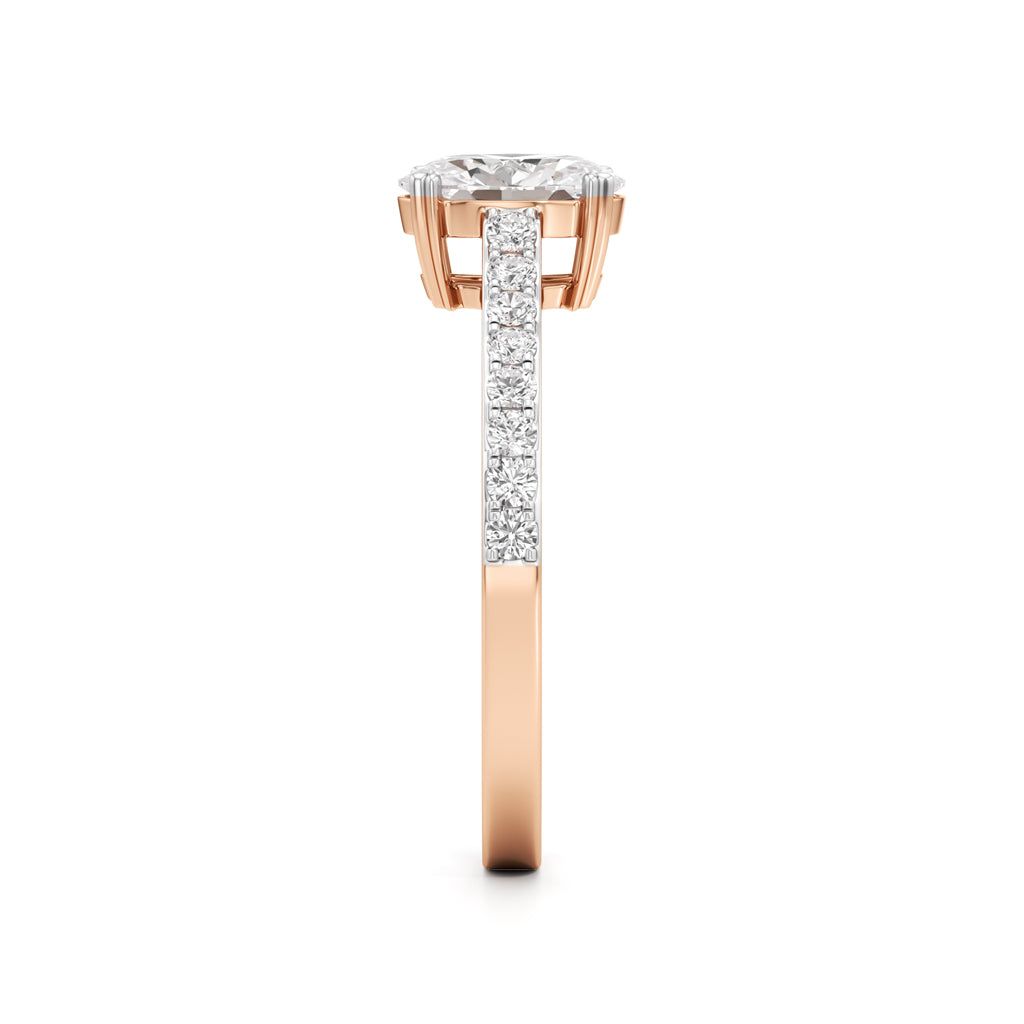 Oval Radiance Solitaire Ring
