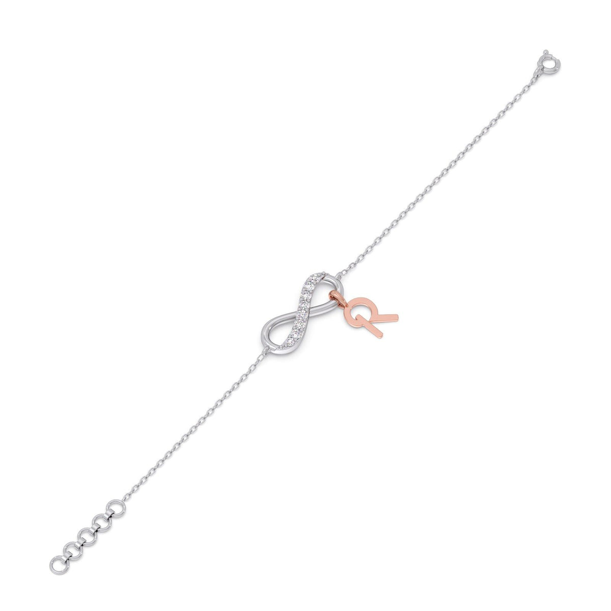 Unending Light Link R Diamond  Kids Bracelet