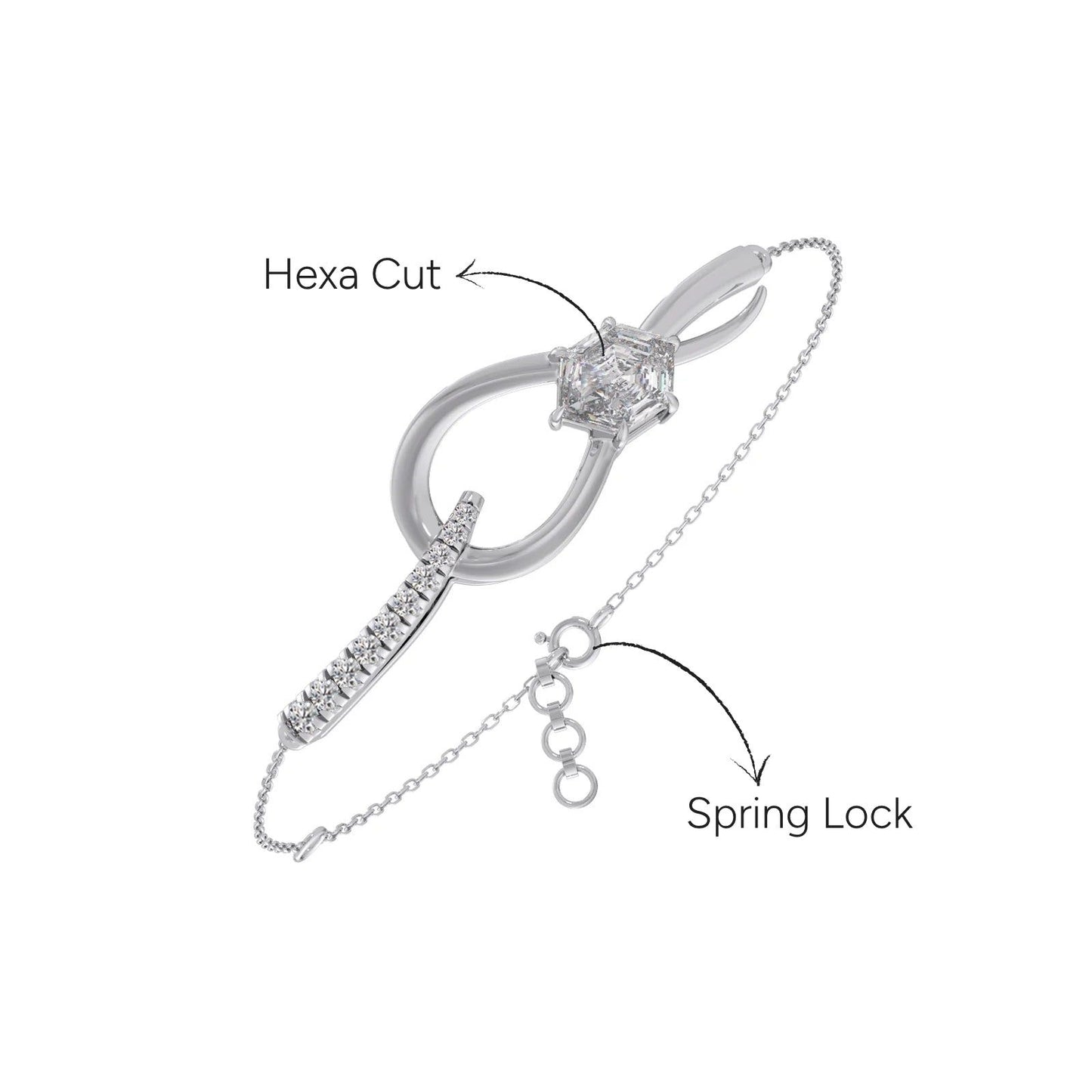 Hexa Loom Chain Bracelet