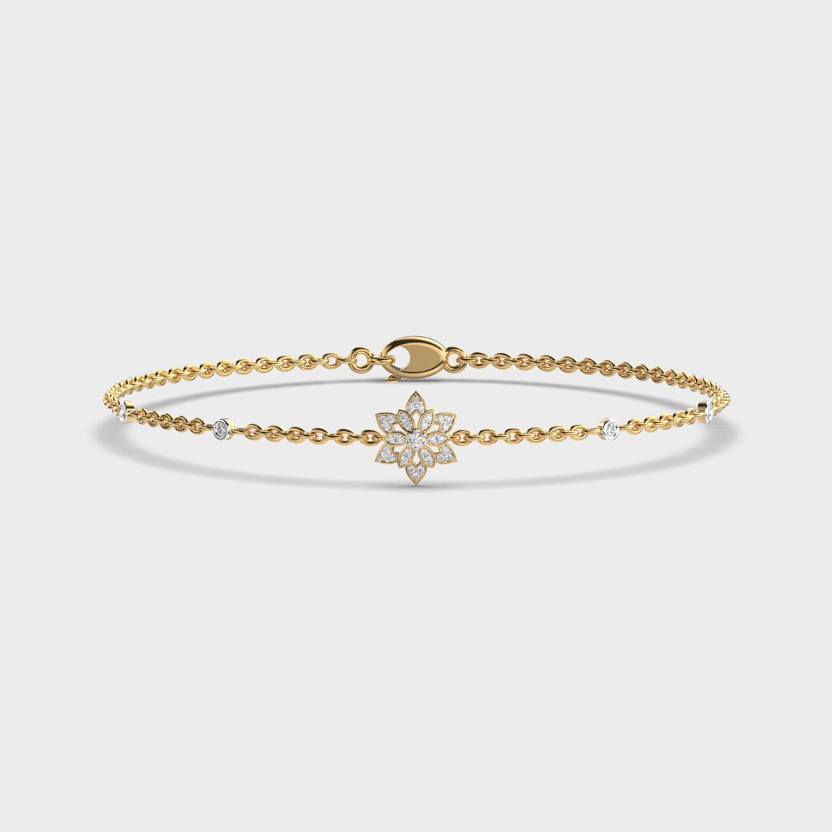 Petal Star Blossom Diamond Bracelet