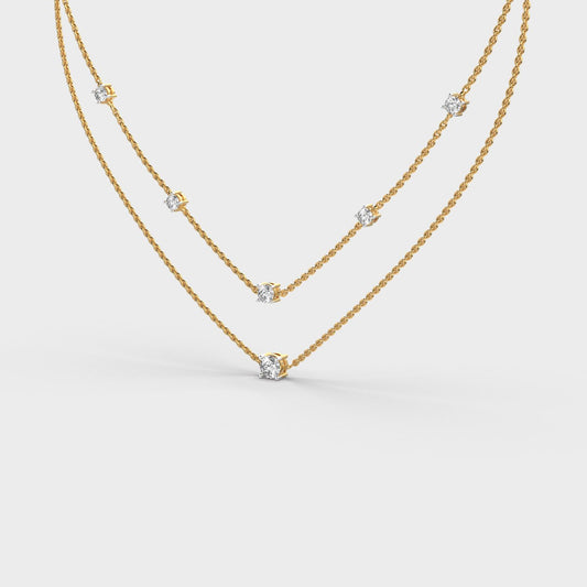 Lilibeth Amour Layered Diamond Necklace