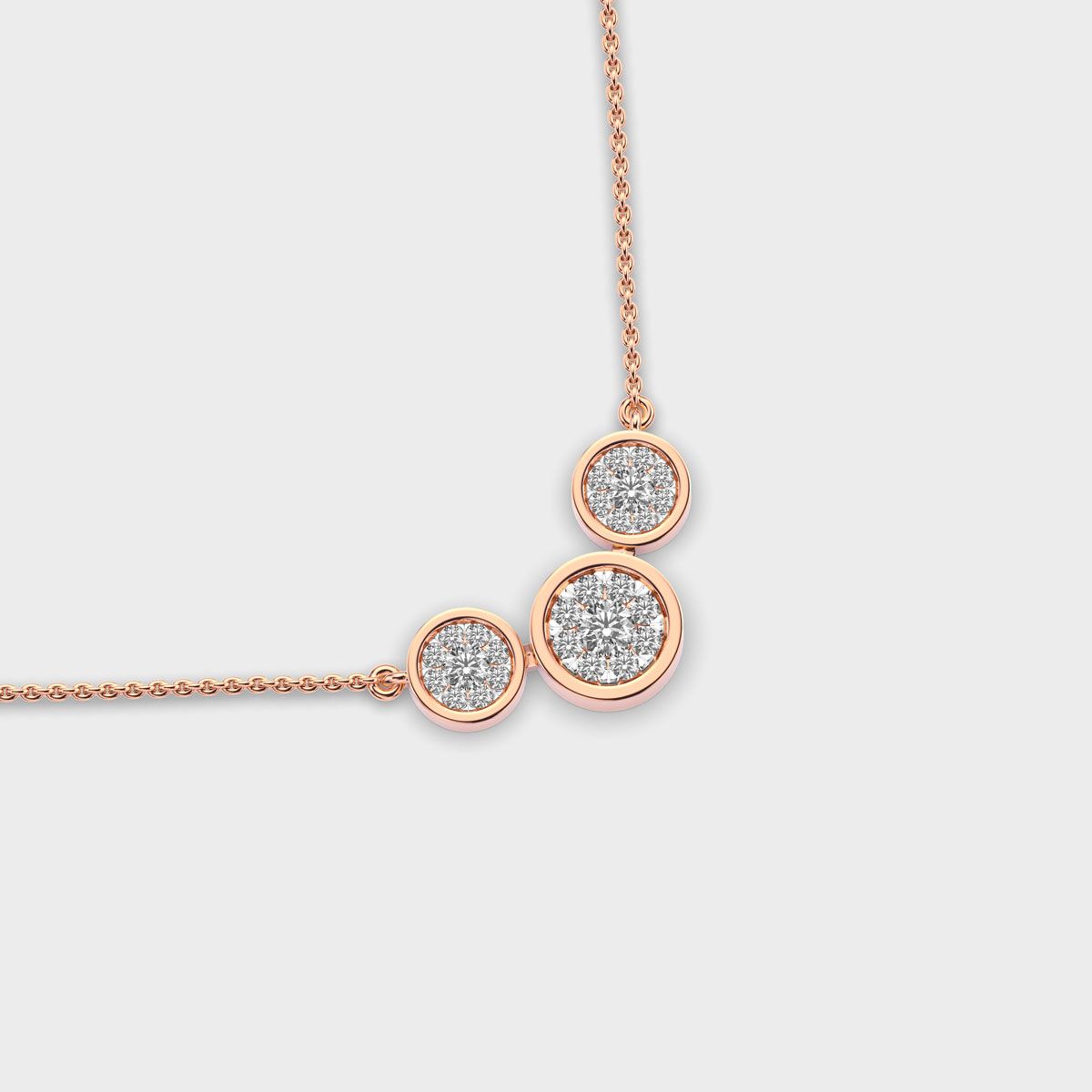 Eternal Circle of Three Diamond Necklace