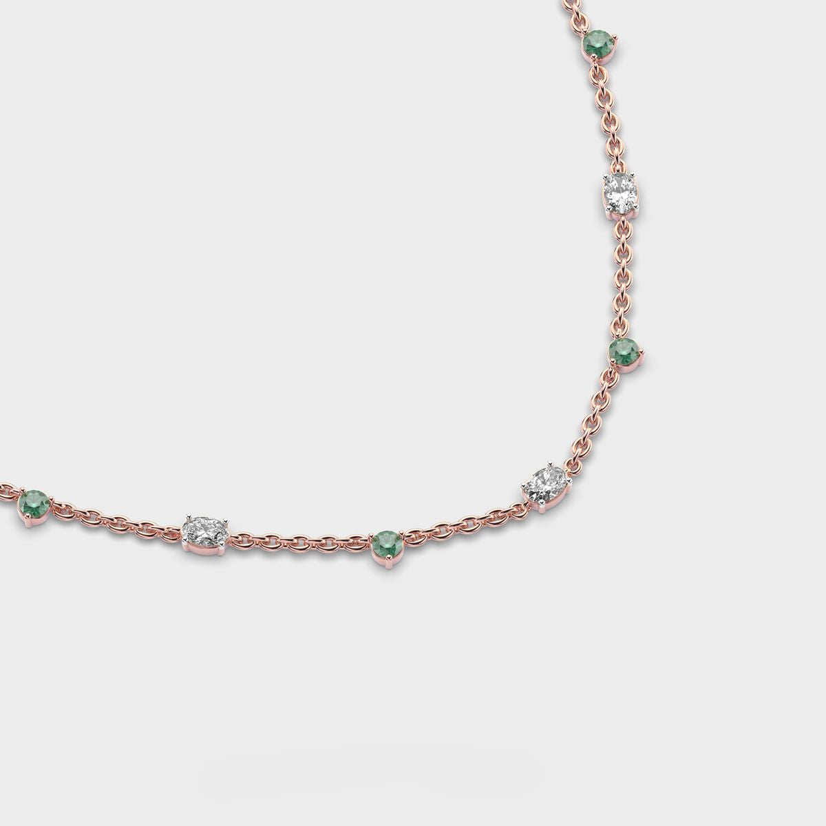 Solstice Cluster Diamond Necklace
