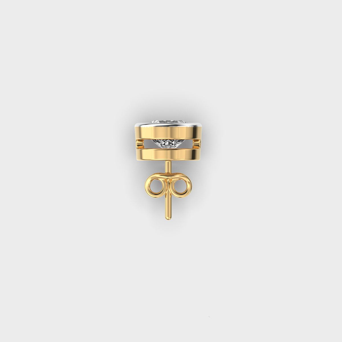 Velvet Glare Round Diamond Stud