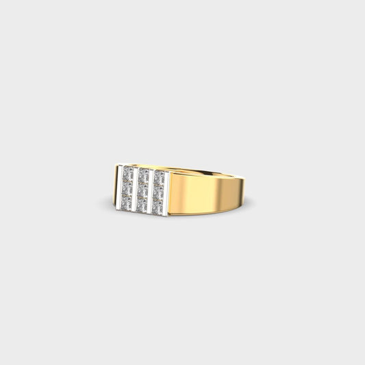 Knight Arc Round Diamond Ring - View 11