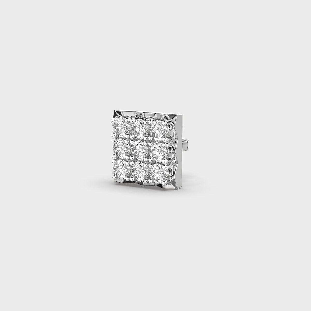 Check Mate Diamond Stud For Men