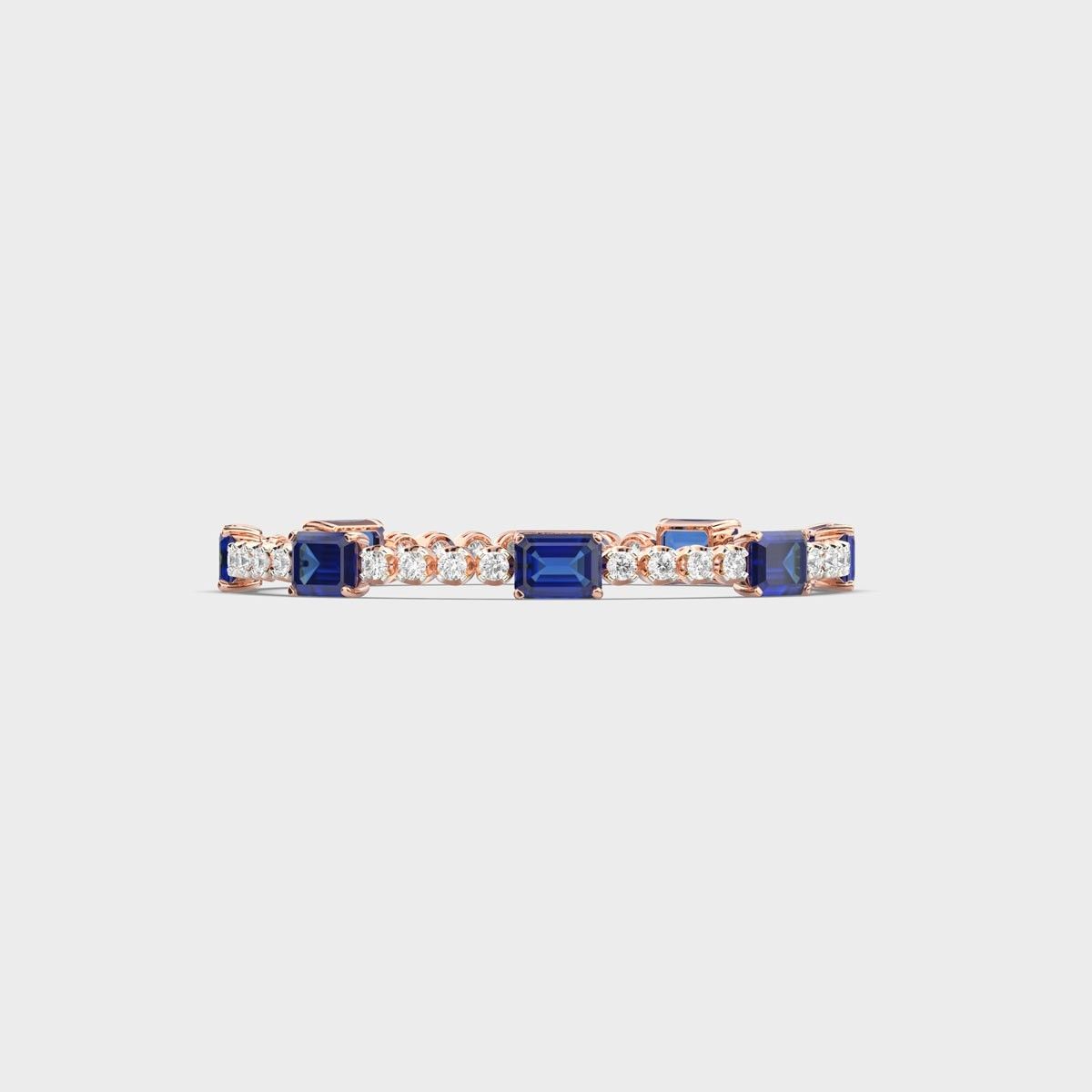 Royal Blue Diamond Tennis Bracelet