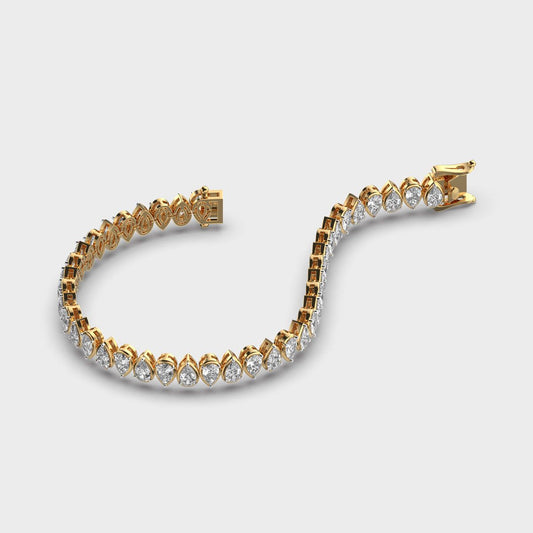 Pretty Woman Pear Diamond Bracelet