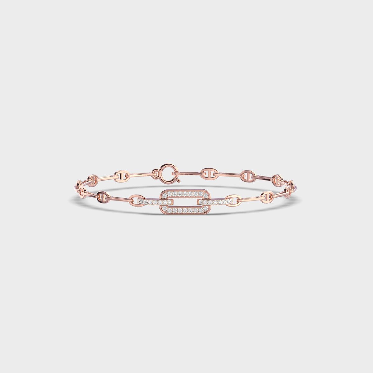 Unity of Facets Diamond Bracelet