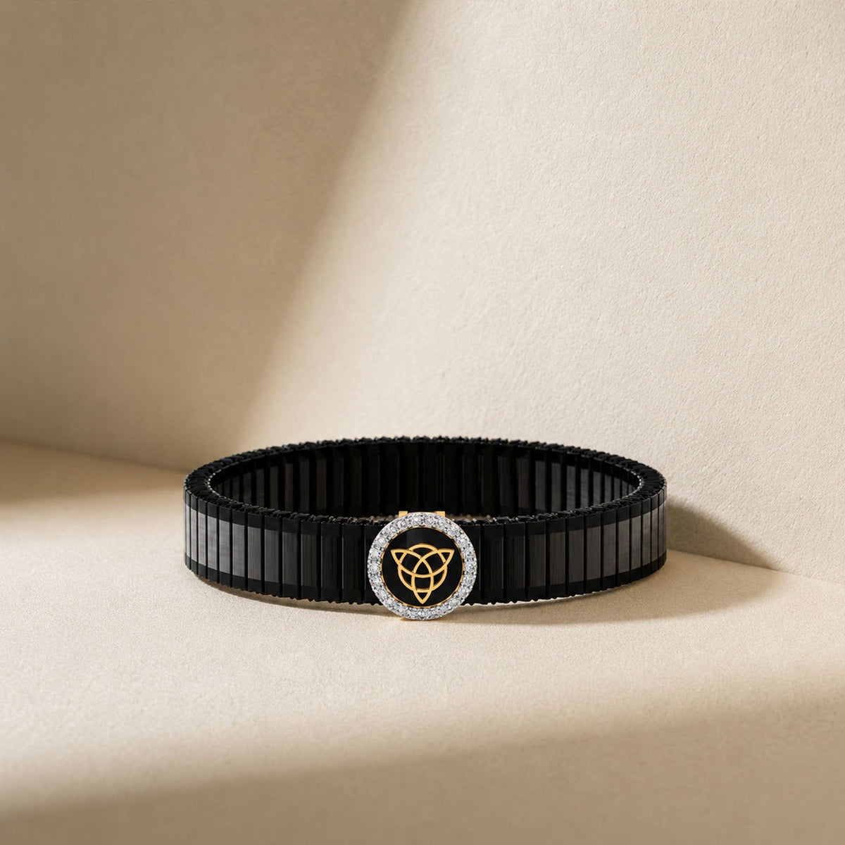 Triquetra Orbit Diamond Men's Bracelet