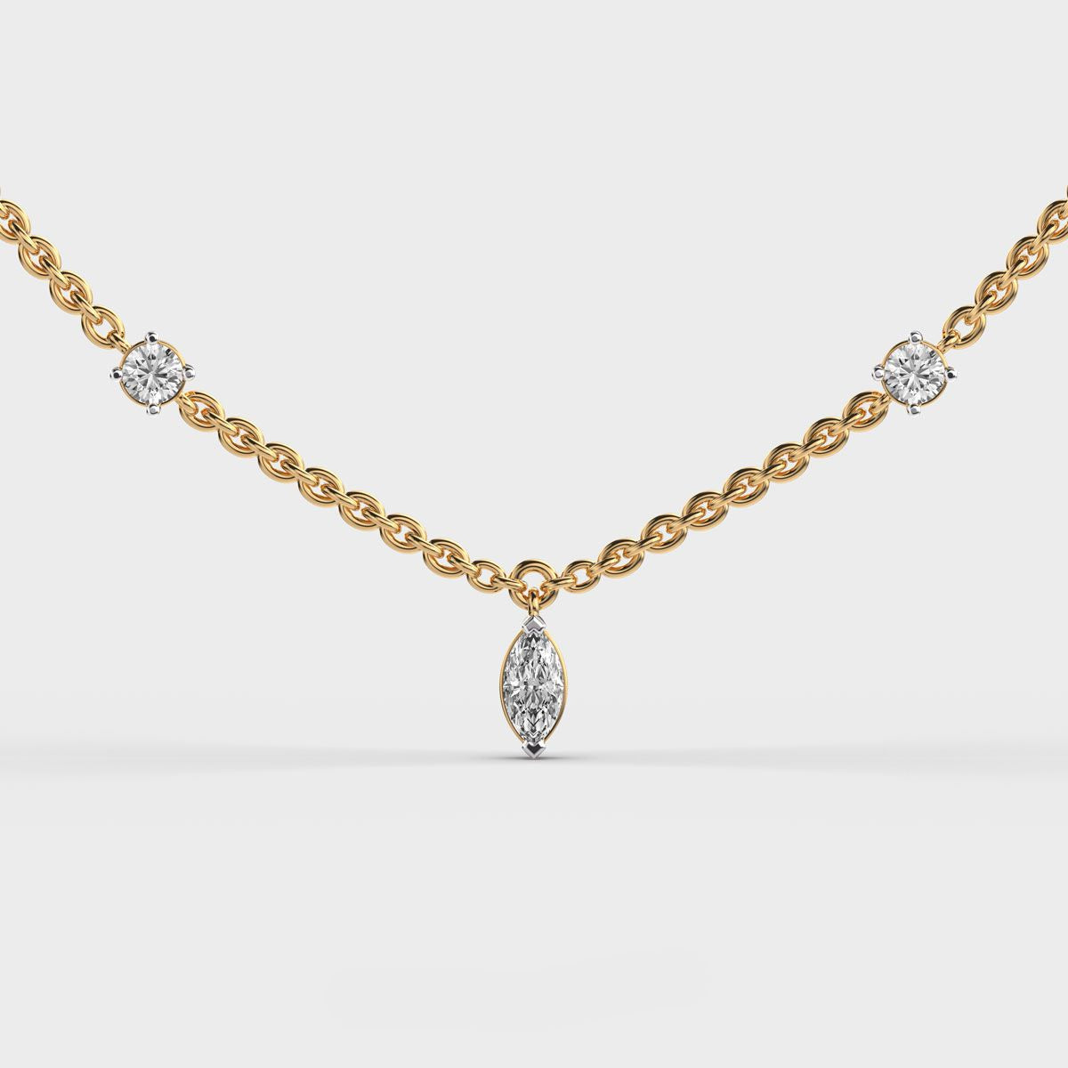 Velora Link Diamond Necklace