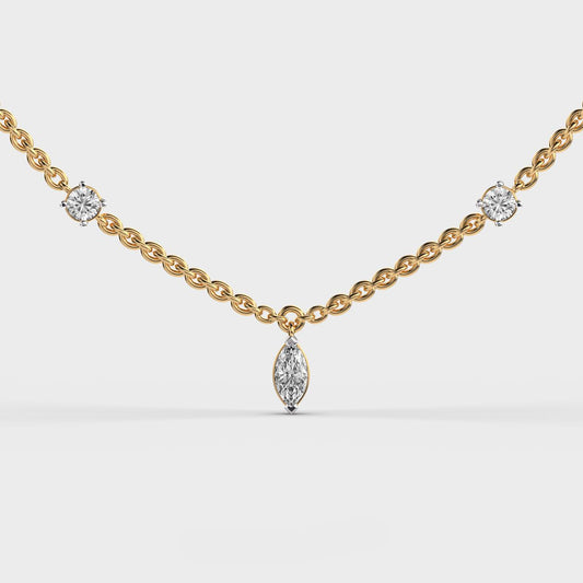 Velora Link Diamond Necklace