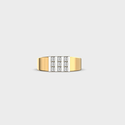 Knight Arc Round Diamond Ring - View 10