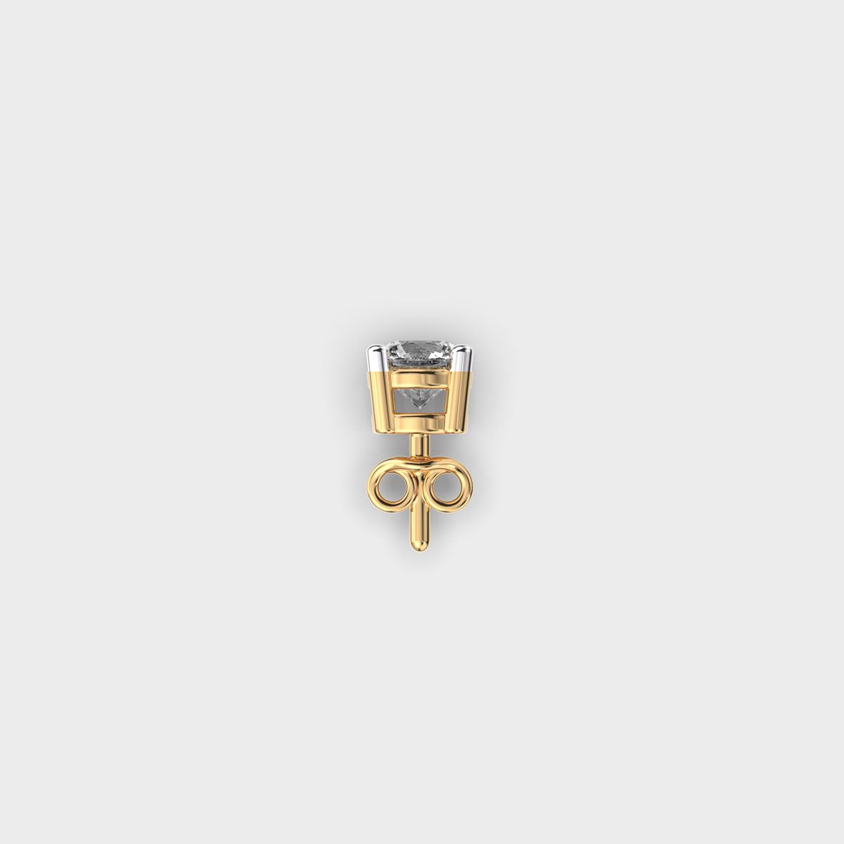 Stellar Polaris Round Diamond Stud For Men