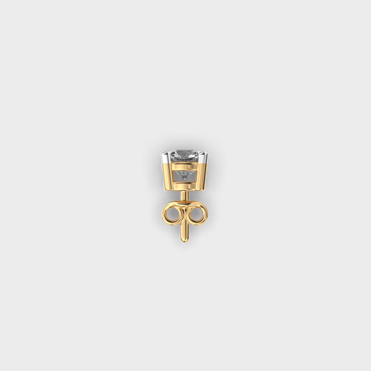 Stellar Polaris Round Diamond Stud For Men