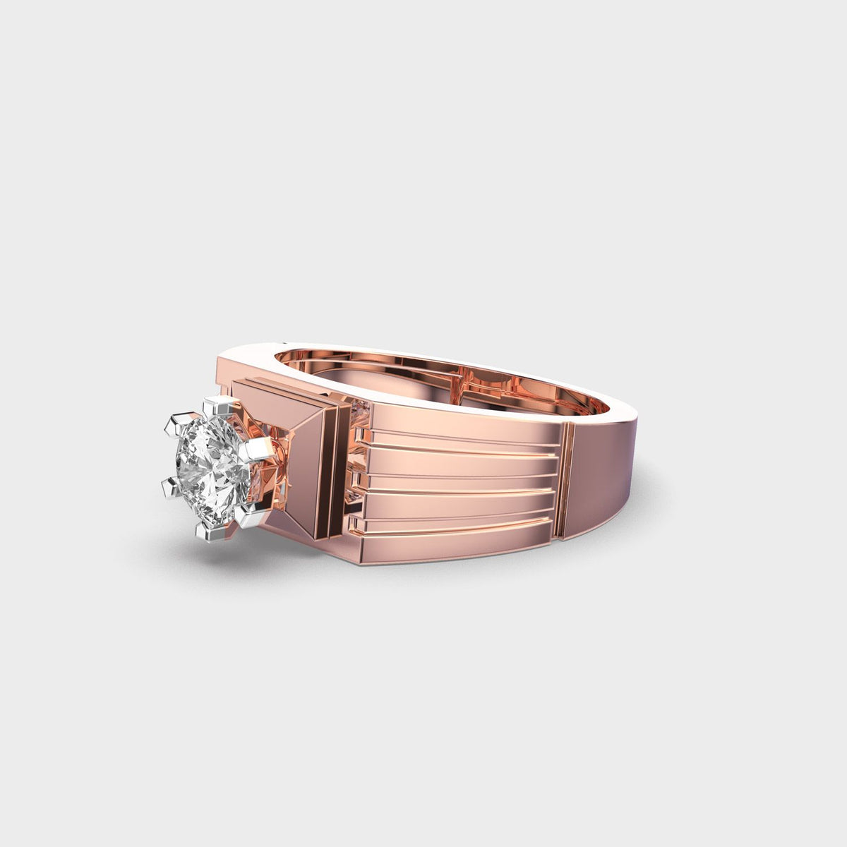 Zenith Shine Diamond Ring For Men - View 3