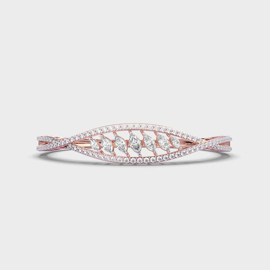Waves of Harmony Diamond Cluster Bracelet