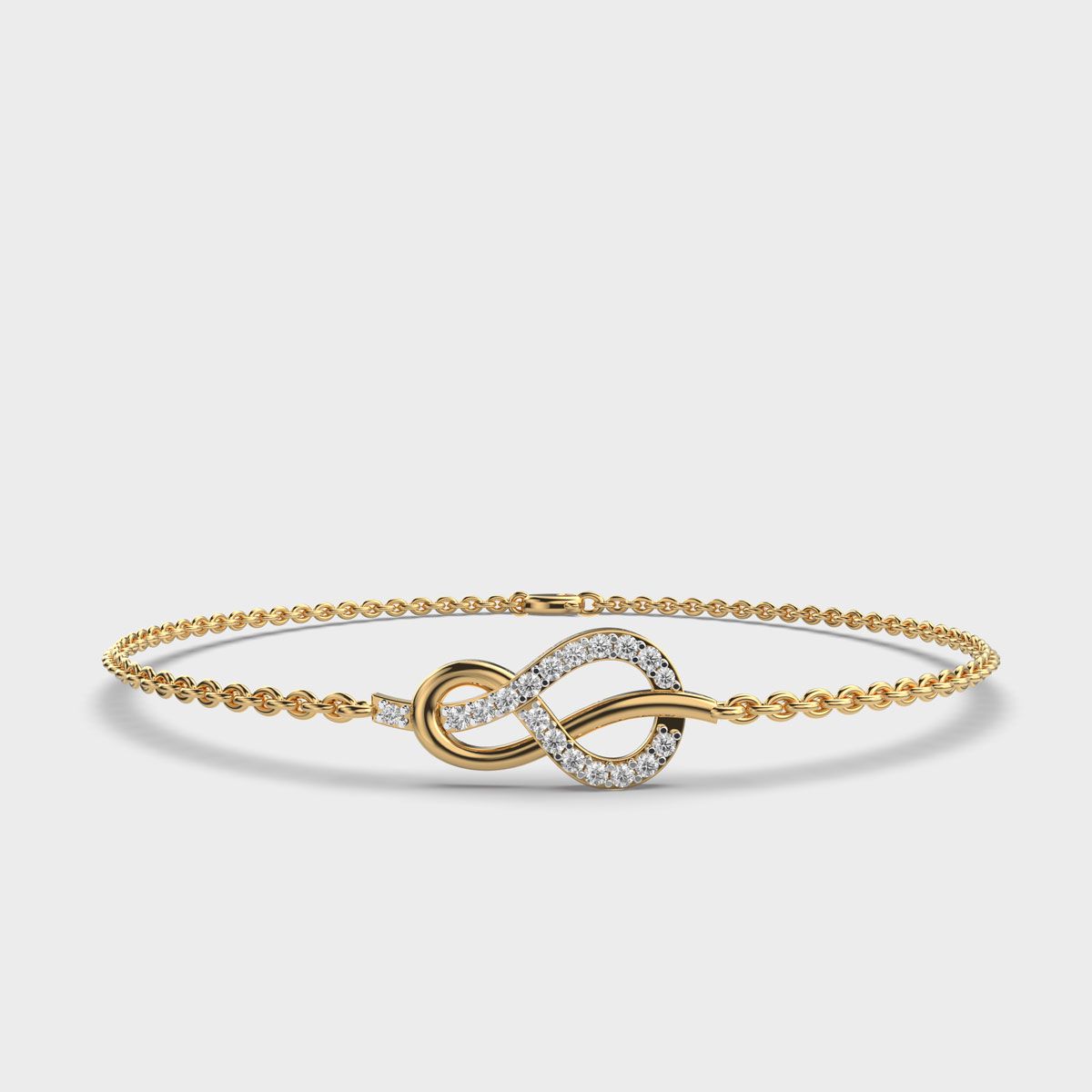Reef Infinity Knot Diamond Bracelet