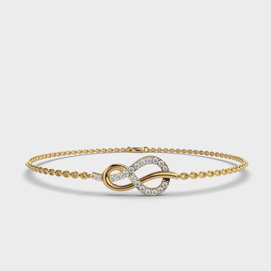 Reef Infinity Knot Diamond Bracelet