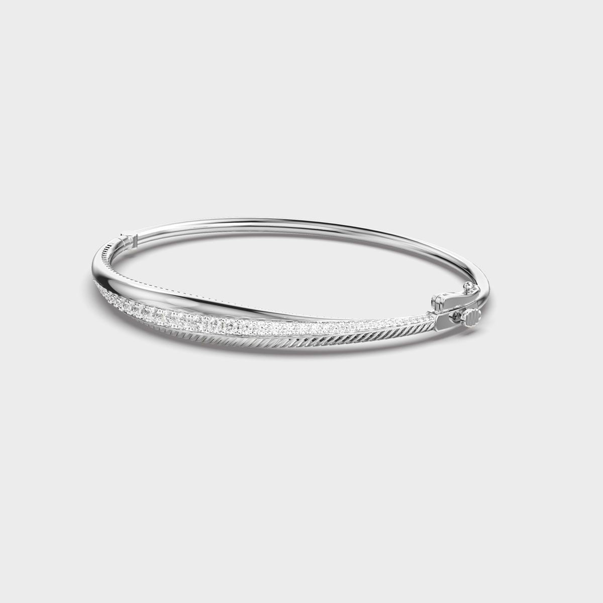 Signature Linear Emblem Diamond Bracelet