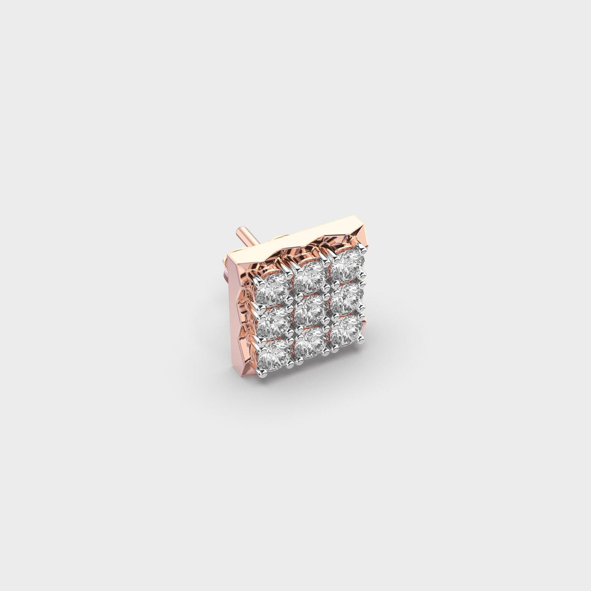Check Mate Diamond Stud For Men