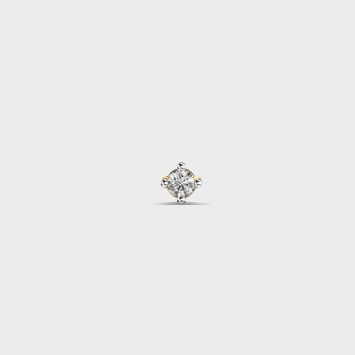 Mini Solo Diamond Ear Stud For Men