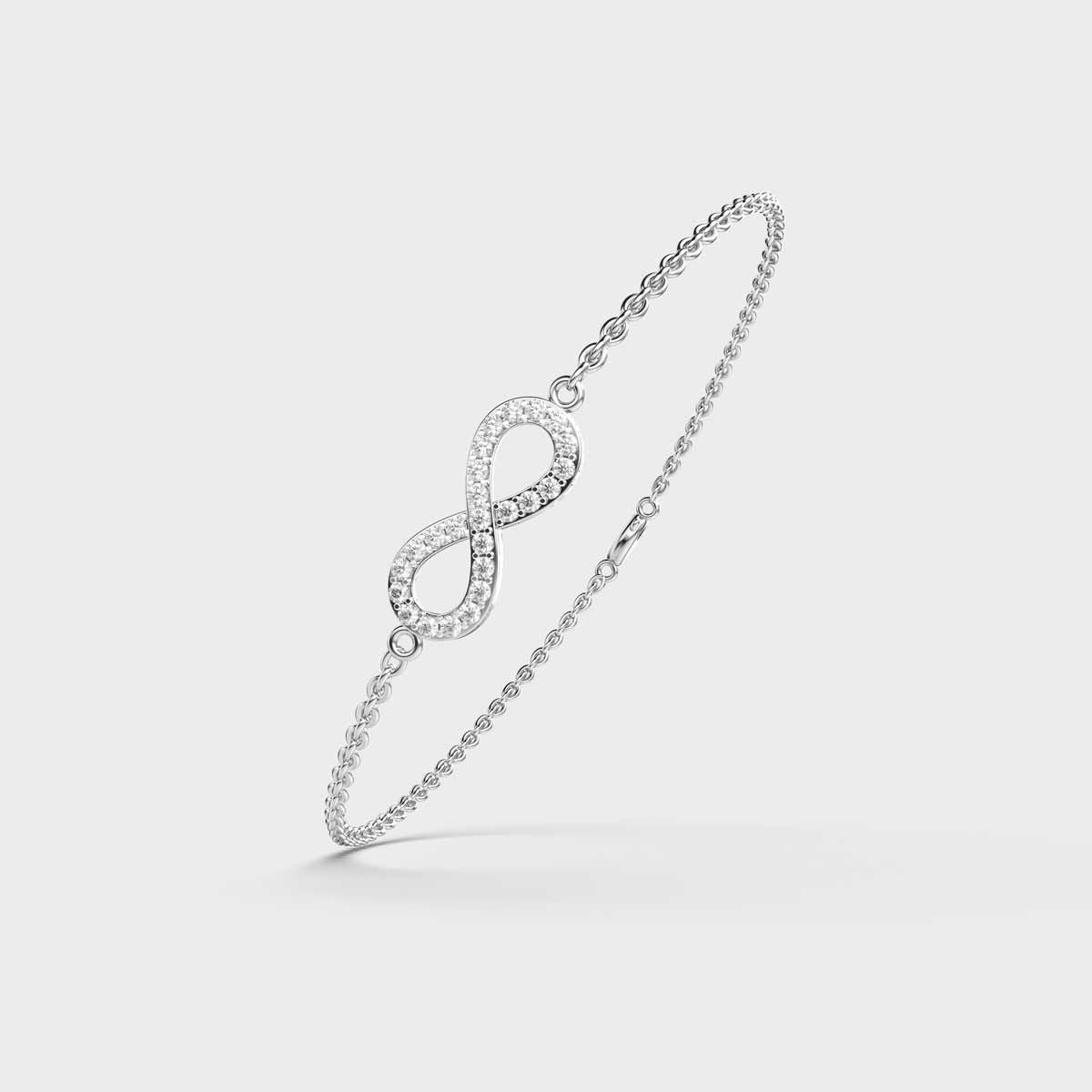 Eternity Glam Diamond Encrusted Chain Bracelet