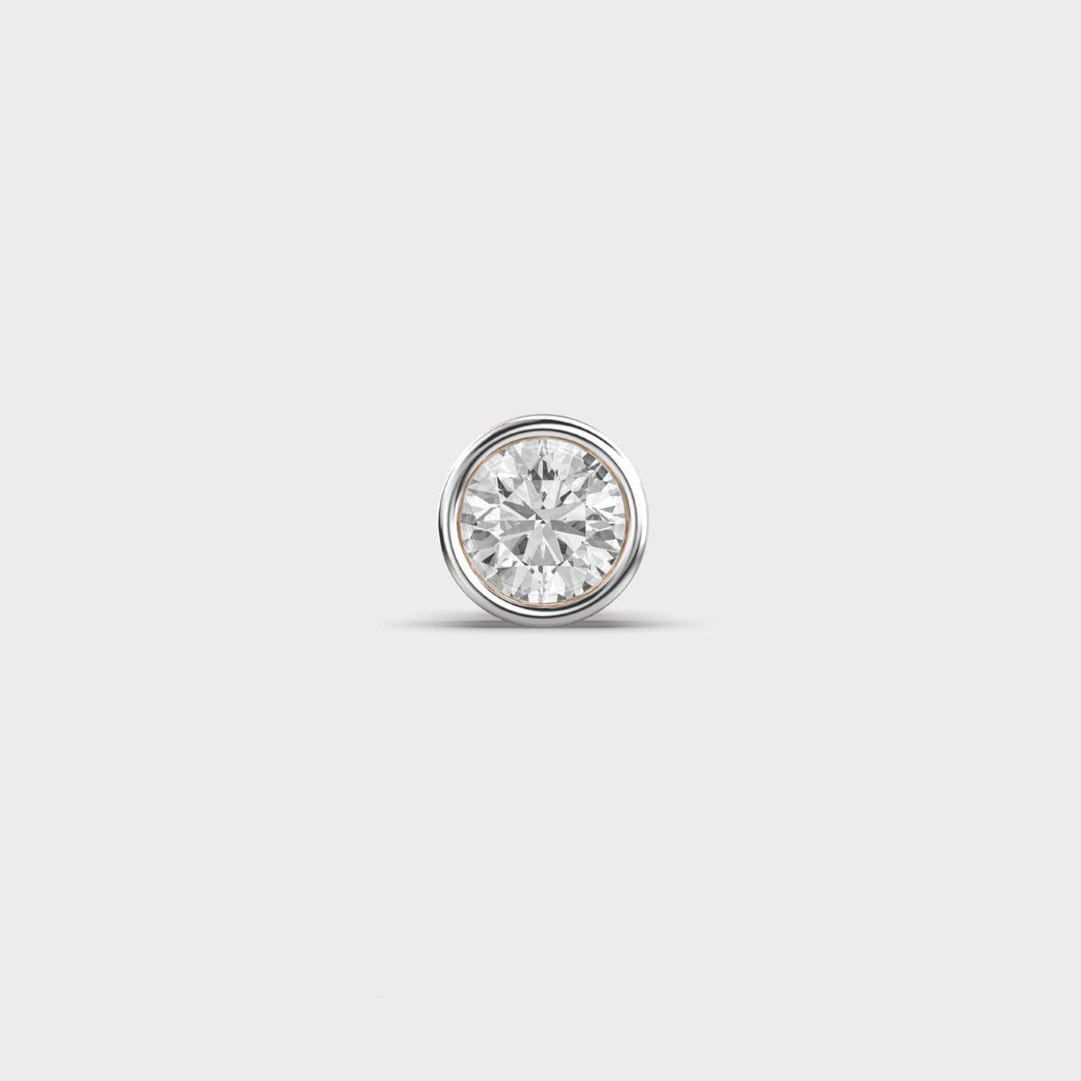 Velvet Glare Round Diamond Stud