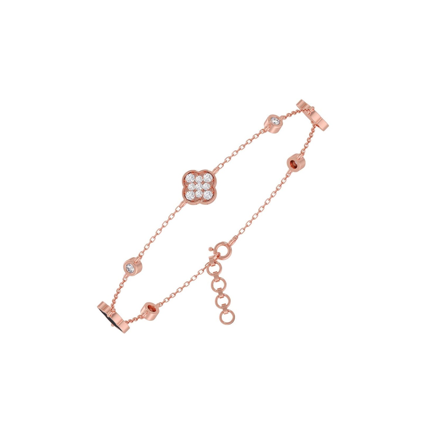 The Lucky Clover Diamond Bracelet