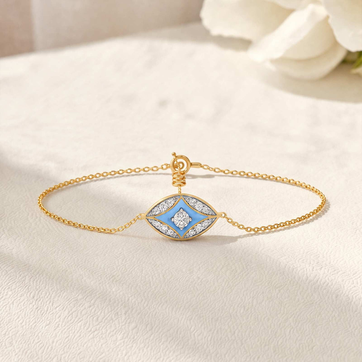 Cotton Candy Skyline Diamond Bracelet