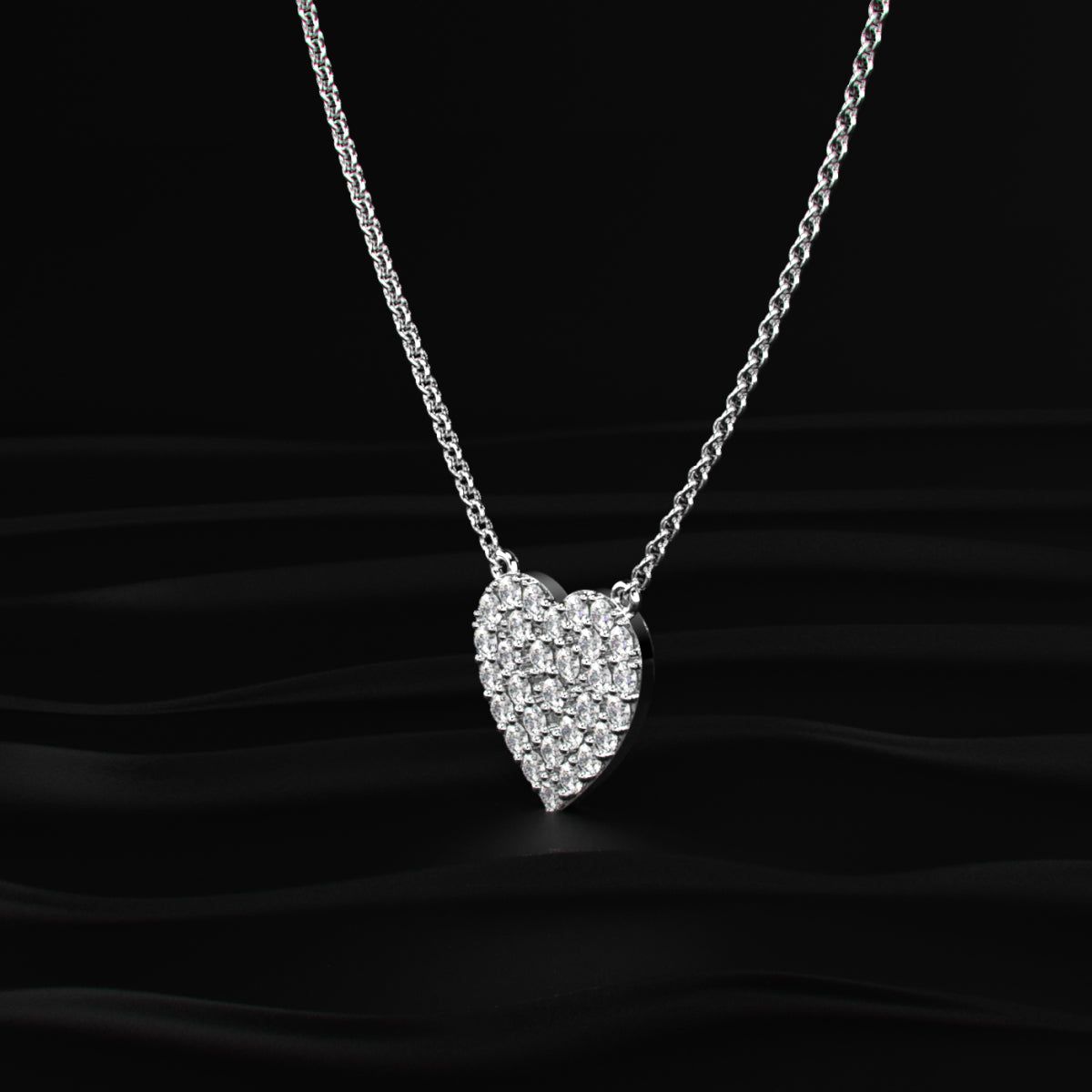 Chloe Heart Diamond Necklace