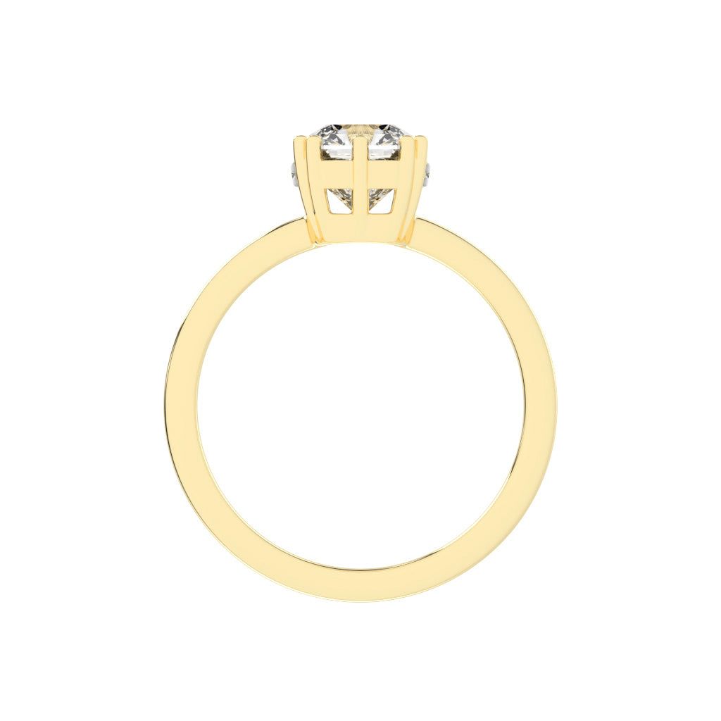 Solatriair Radiant Shape Lab Diamond Ring