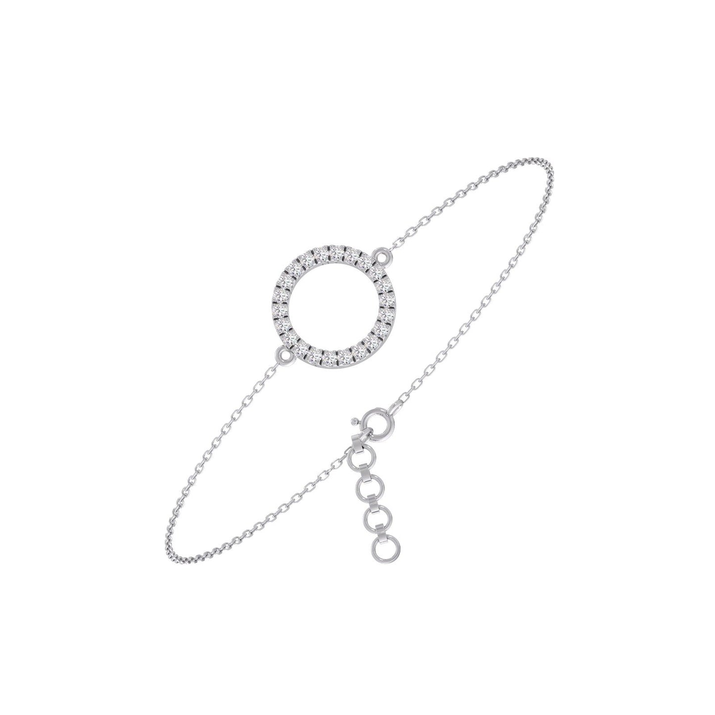 Sparkle Circle Chain Bracelet