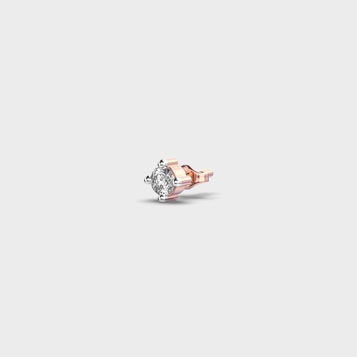 Mini Solo Diamond Ear Stud For Men