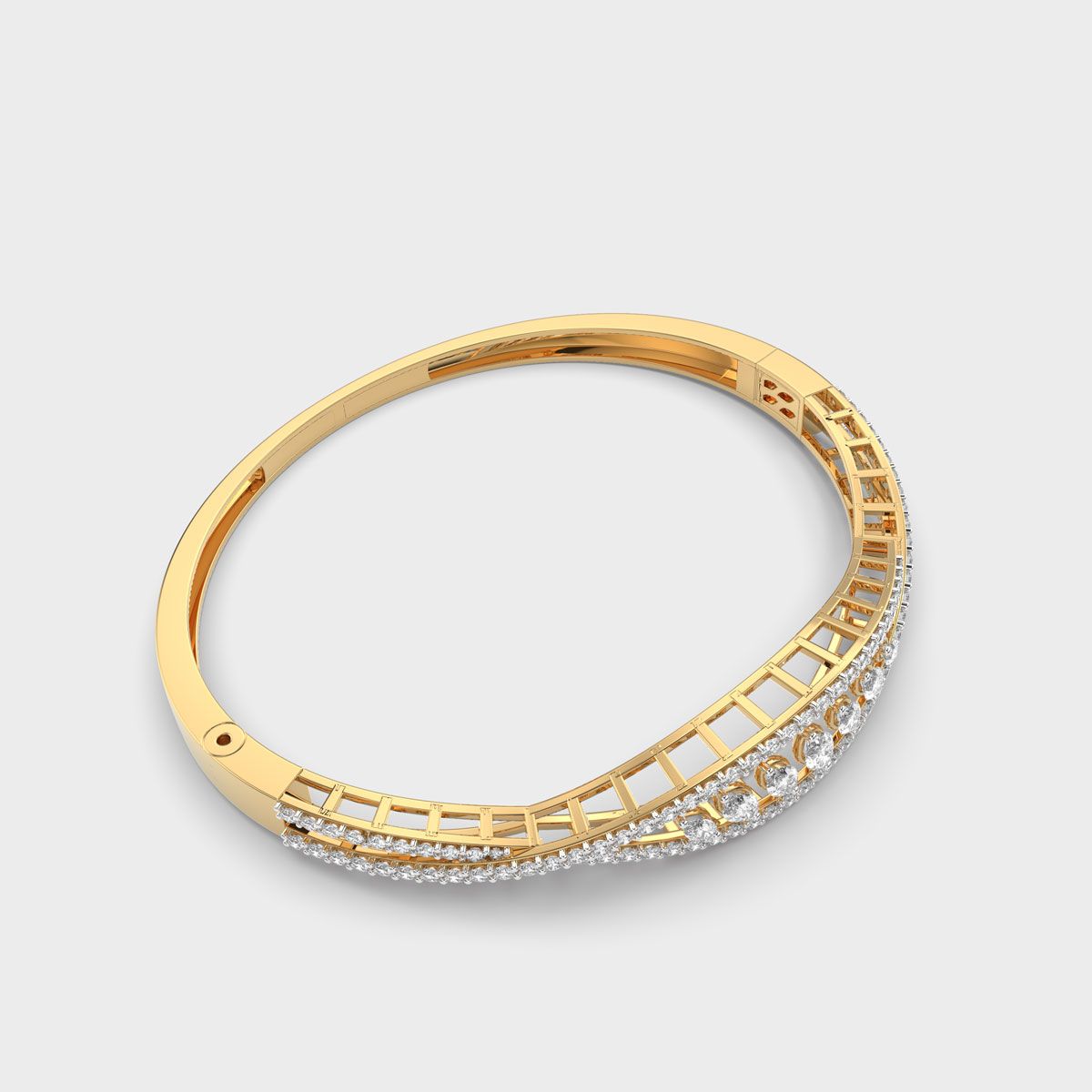 Waves of Harmony Diamond Cluster Bracelet