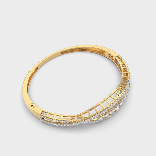 Waves of Harmony Diamond Cluster Bracelet